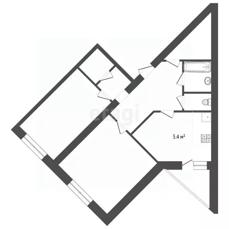 2-к кв. Забайкальский край, Чита Красноармейская ул., 69 (57.4 м) - Фото 1
