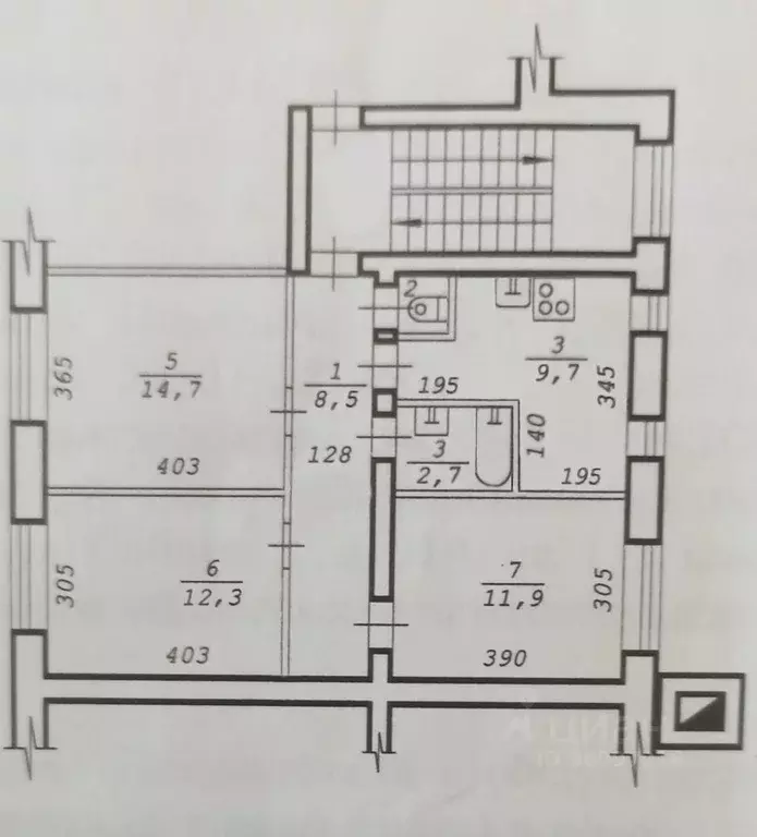 3-к кв. Новосибирская область, Новосибирск Октябрьская ул., 40 (61.2 ... - Фото 1