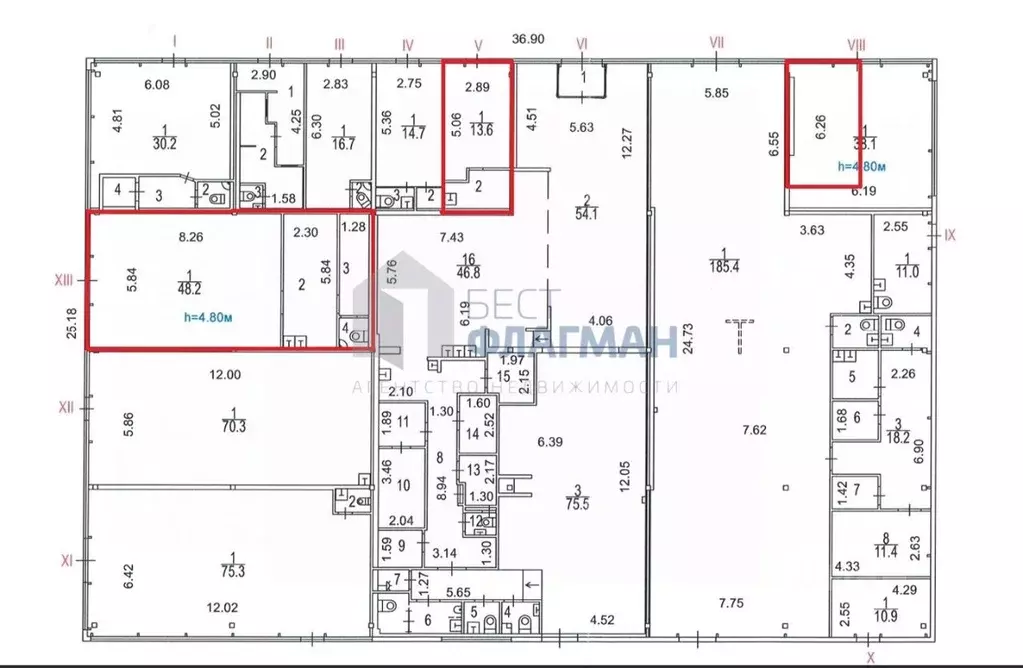 Помещение свободного назначения в Москва Ореховый бул., 45 (71 м) - Фото 2