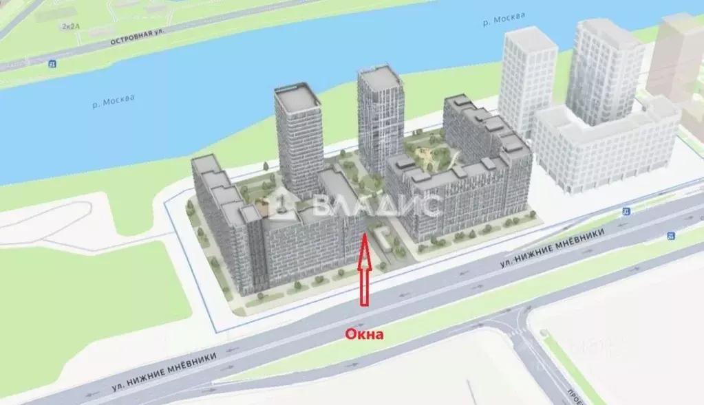 3-к кв. Москва ул. Нижние Мневники, 7 (82.6 м) - Фото 1