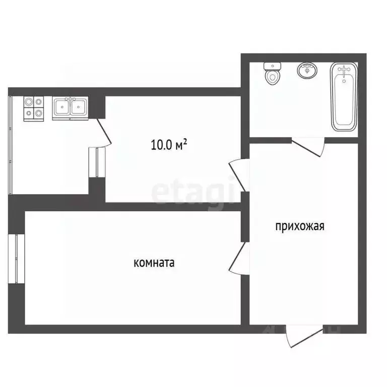 1-к кв. Ставропольский край, Кисловодск просп. Победы (35.5 м) - Фото 2