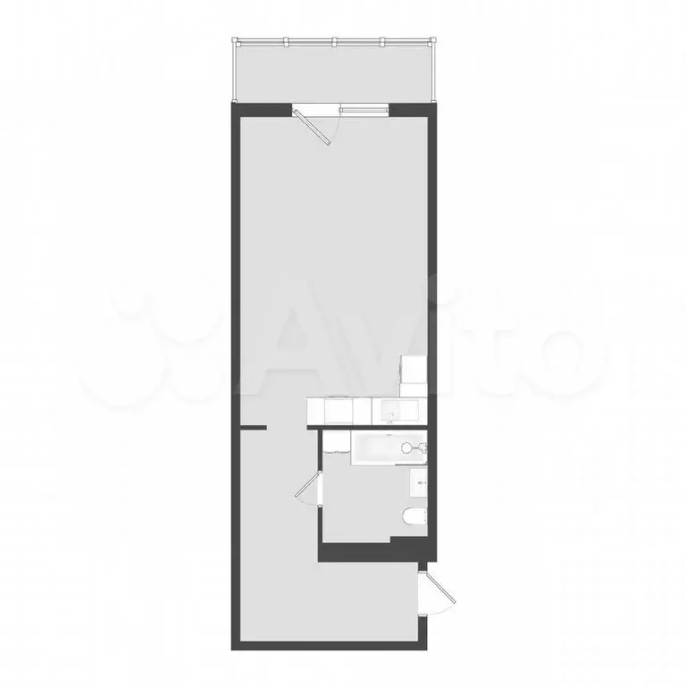 Квартира-студия, 43,1 м, 8/19 эт. - Фото 0