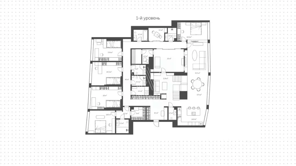 6-к кв. Москва Тетеринский пер., 18с2 (380.0 м) - Фото 1