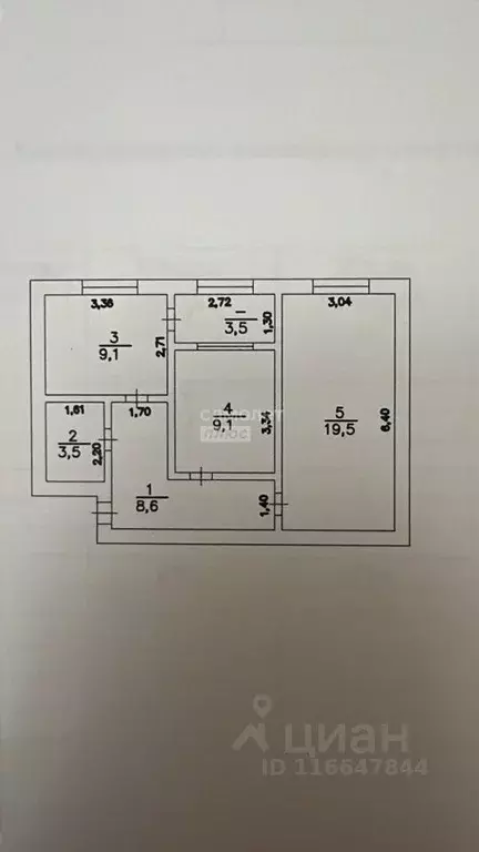 2-к кв. Дагестан, Дербент Приморская ул., 6 (56.0 м) - Фото 2