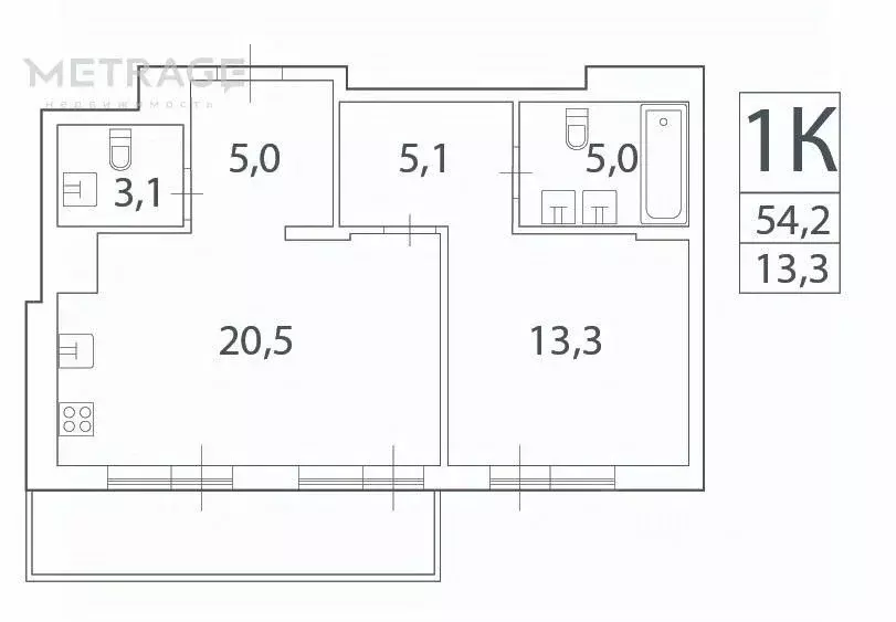 2-к кв. Москва Снежная ул., вл22к3 (54.2 м) - Фото 1