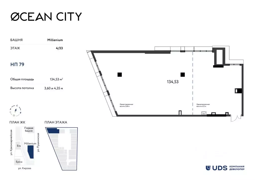 Помещение свободного назначения в Удмуртия, Ижевск Пушкинская ул. (135 ... - Фото 1