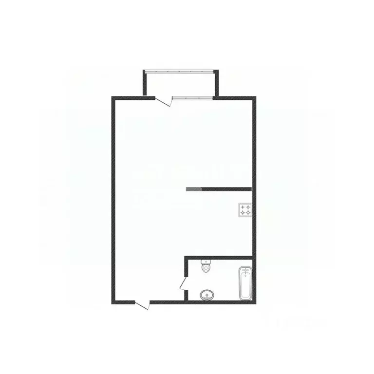 1-к кв. Липецкая область, Липецк ул. А.Г. Стаханова, 73 (29.8 м) - Фото 2