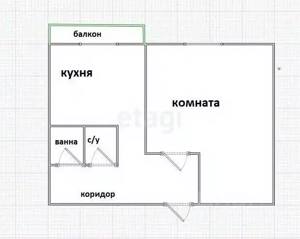 1-к кв. Приморский край, Владивосток Зеленая ул., 3 (31.5 м) - Фото 1