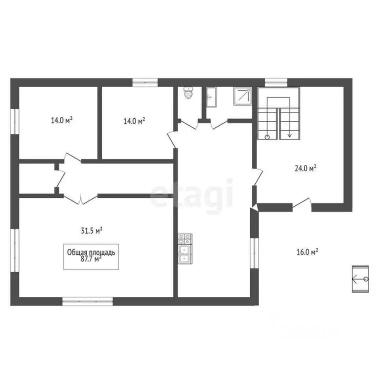 Дом в Новосибирская область, Новосибирский район, Верх-Тулинский ... - Фото 1