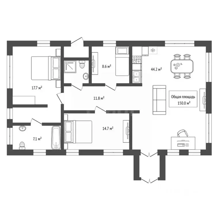 Дом в Новосибирская область, Искитимский район, с. Морозово  (150 м) - Фото 2
