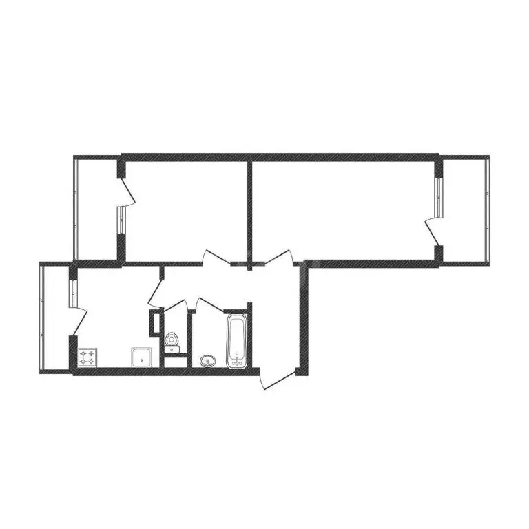 2-комнатная квартира: Белгород, бульвар Строителей, 16 (51 м) - Фото 1
