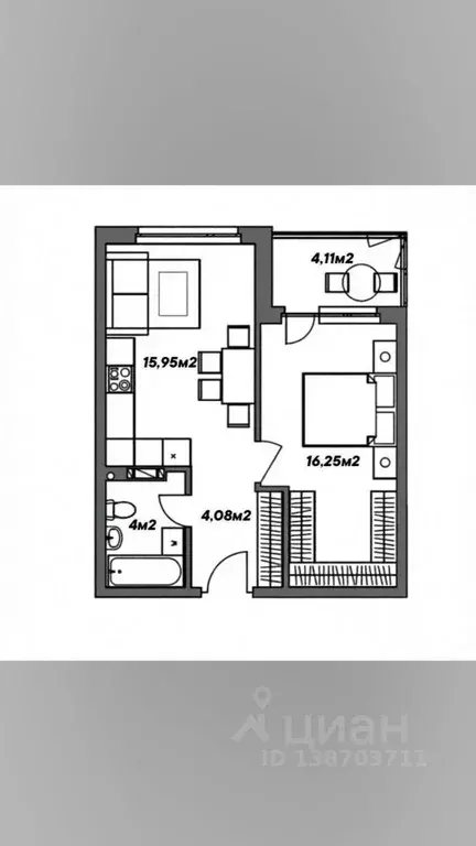 1-к кв. Ленинградская область, Тосненский район, Федоровское городское ... - Фото 2