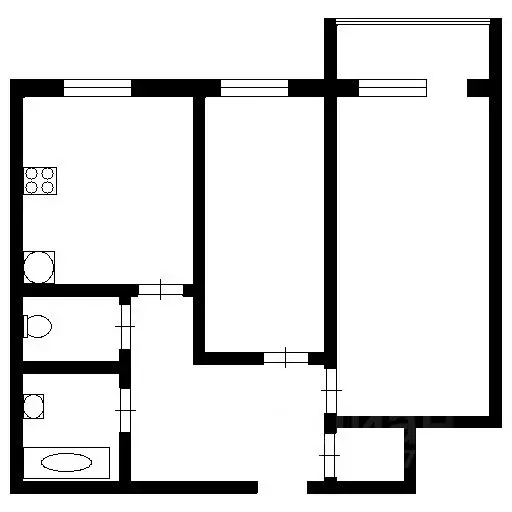 2-к кв. Иркутская область, Иркутск ул. Декабрьских Событий, 105а (54.0 ... - Фото 1