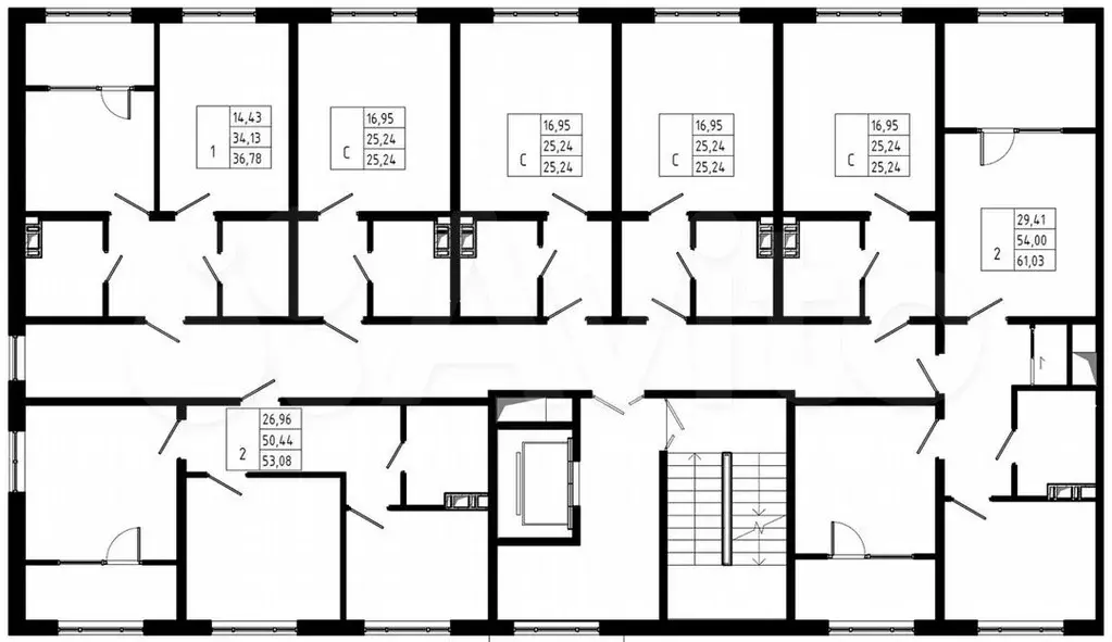 1-к. квартира, 36,8м, 5/8эт. - Фото 1