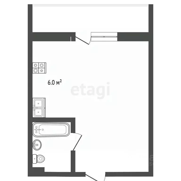 Студия Хабаровский край, Хабаровск ул. Редько, 12/6 (28.6 м) - Фото 2