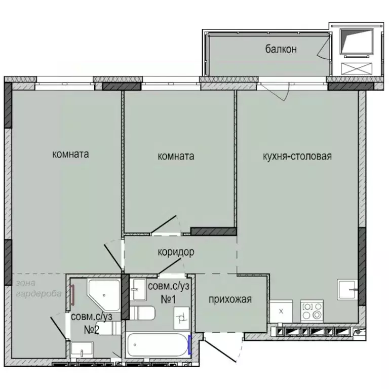 2-к кв. Удмуртия, Ижевск Культбаза жилрайон, 8-й мкр, Ежевика жилой ... - Фото 0
