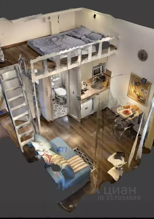 Студия Санкт-Петербург ул. Марата, 33 (18.0 м) - Фото 1