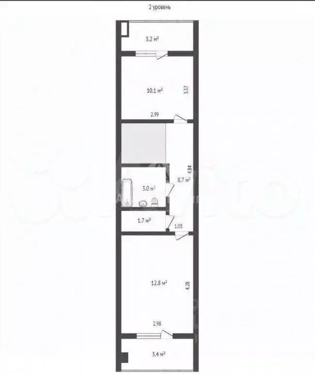 3-к кв. Севастополь ул. Адмирала Юмашева, 13 (76.6 м) - Фото 2
