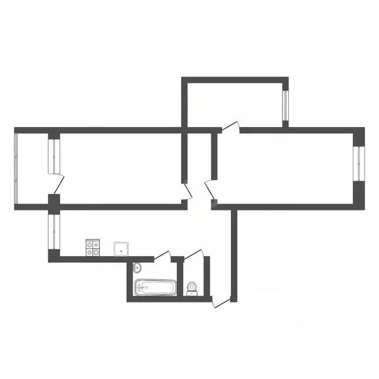 3-к кв. Тульская область, Киреевский район, Бородинское с/пос, ... - Фото 2