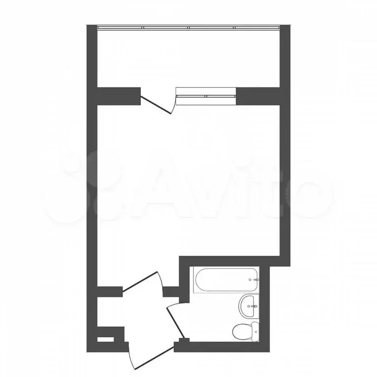 1-к. квартира, 20,9 м, 4/8 эт. - Фото 0