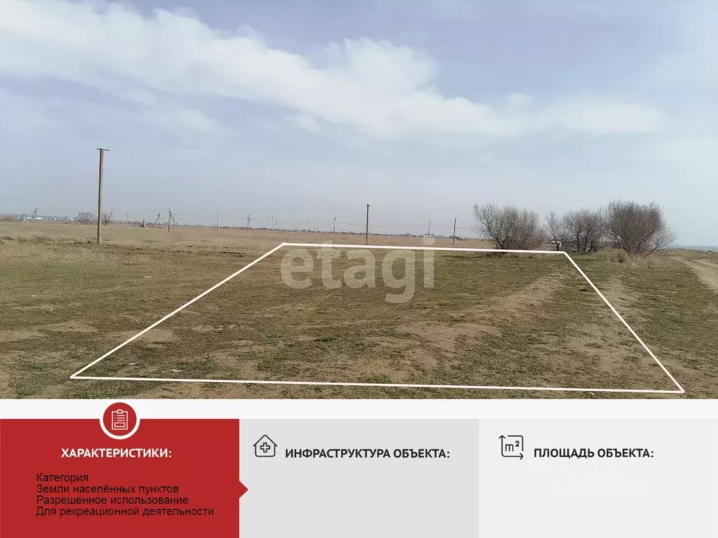 Участок в Крым, Черноморский район, Окуневское с/пос, с. Марьино  ... - Фото 1