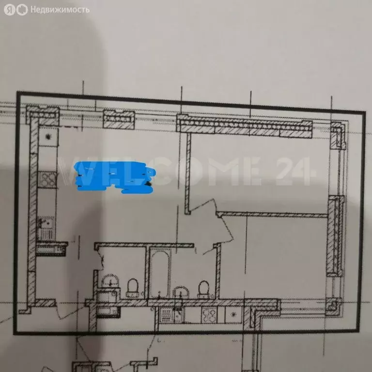 Квартира-студия: Новосибирск, улица Костычева, 19/1 (55.2 м) - Фото 1