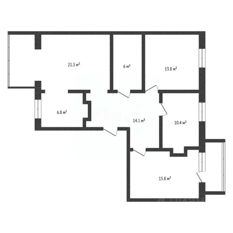 4-к кв. Нижегородская область, Бор ул. Фрунзе, 109 (89.1 м) - Фото 1