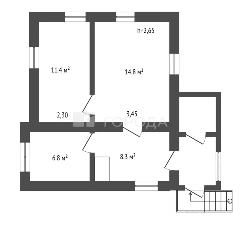 Дом в Алтайский край, Барнаул пер. 2-й Промышленный (46 м) - Фото 2