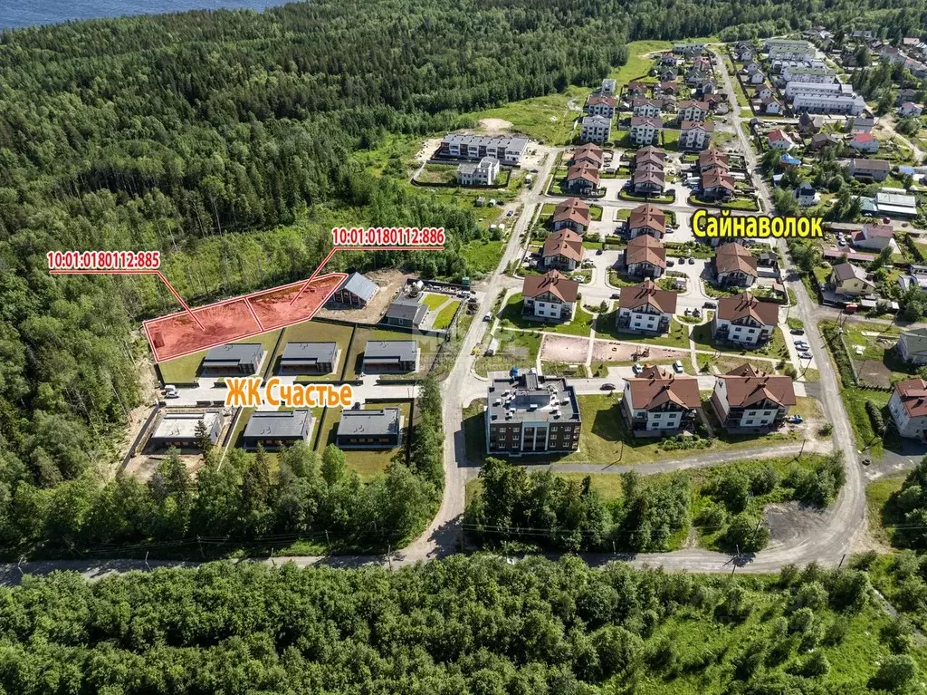 Участок в Карелия, Петрозаводск Счастье жилой комплекс (8.89 сот.) - Фото 2