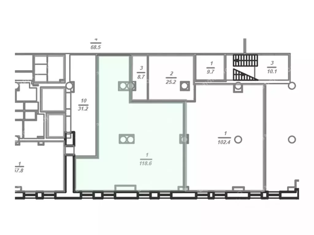 Офис в Санкт-Петербург Киевская ул., 5к4 (119 м) - Фото 2