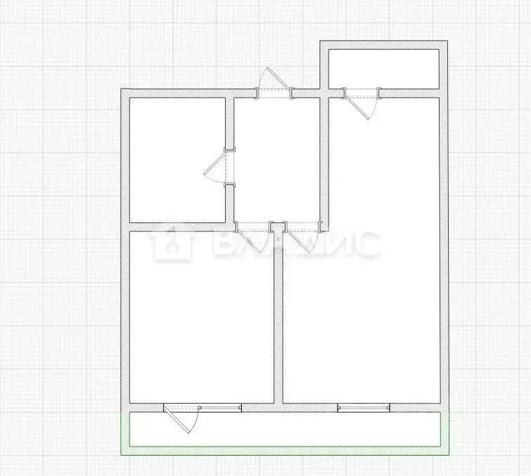 1-к кв. Пензенская область, Пенза ул. Генерала Глазунова, 11 (42.63 м) - Фото 2