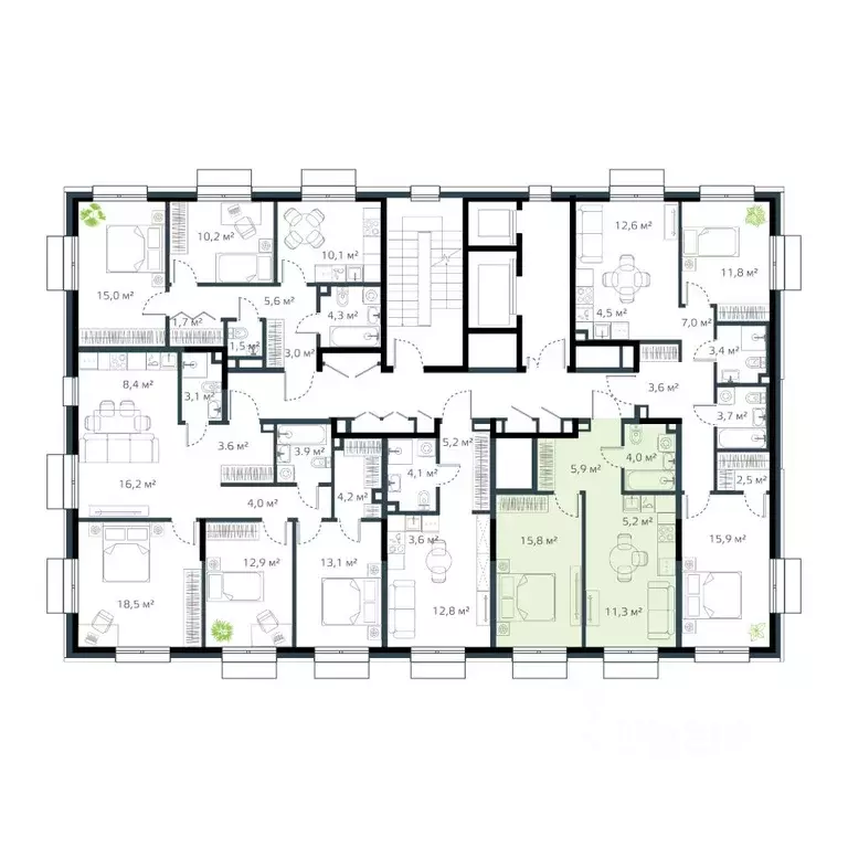 2-к кв. Приморский край, Владивосток Дом на Востоке жилой комплекс, ... - Фото 2