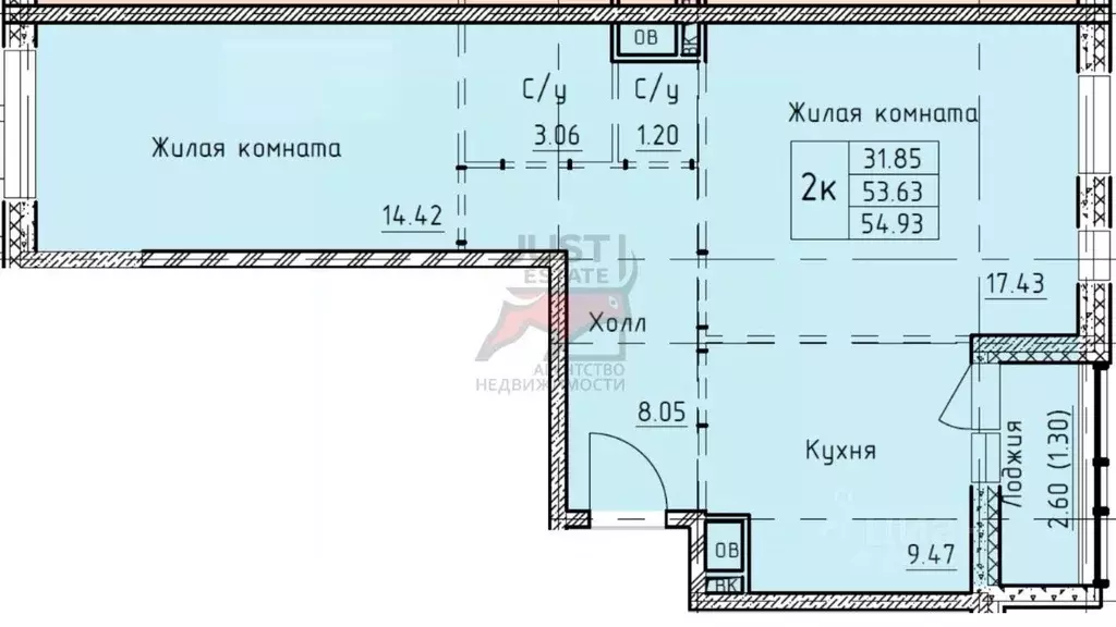 2-к кв. Московская область, Красногорск городской округ, Нахабино пгт ... - Фото 2