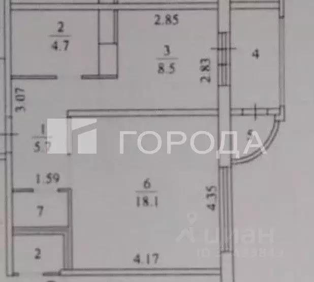 1-к кв. Московская область, Балашиха ул. Дмитриева, 26 (41.0 м) - Фото 0