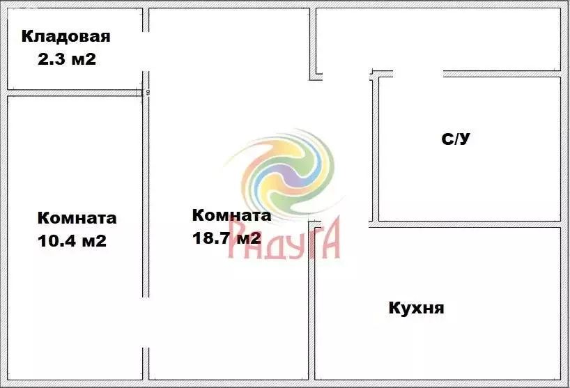 2-комнатная квартира: Иваново, улица Радищева, 21 (43.9 м) - Фото 1