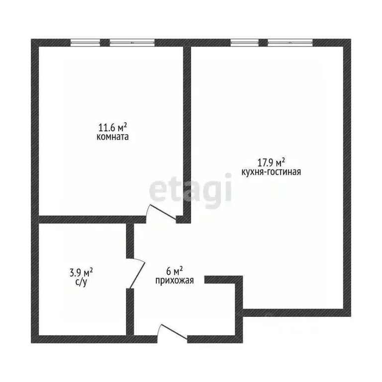 1-к кв. Краснодарский край, Новороссийск ул. Григорьева, 12к1 (42.9 м) - Фото 1