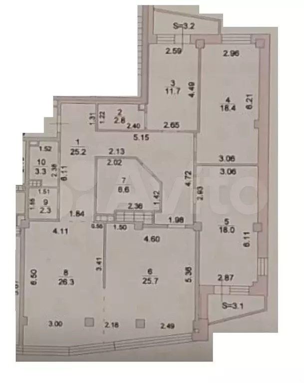 4-к. квартира, 148,6 м, 8/16 эт. - Фото 0