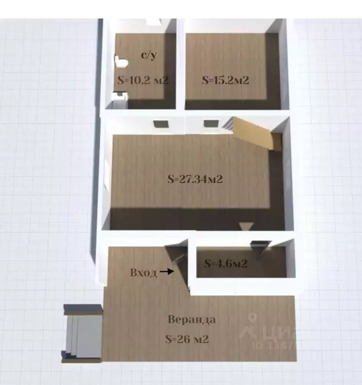 Дом в Ленинградская область, Тосненский район, Федоровское городское ... - Фото 2