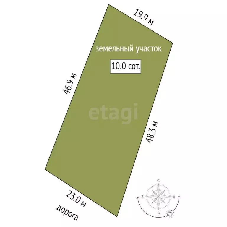 Участок в Саха (Якутия), Якутск ул. Сайдыы, 34/2 (10.0 сот.) - Фото 2