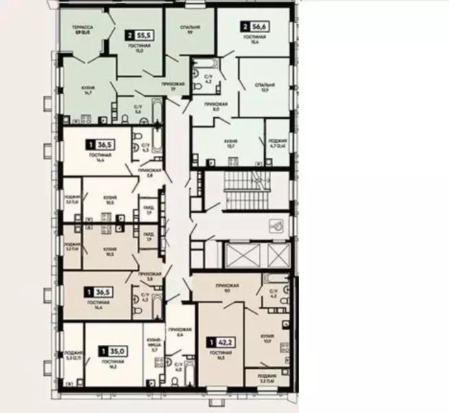 1-к кв. Ставропольский край, Кисловодск городской округ, пос. ... - Фото 2