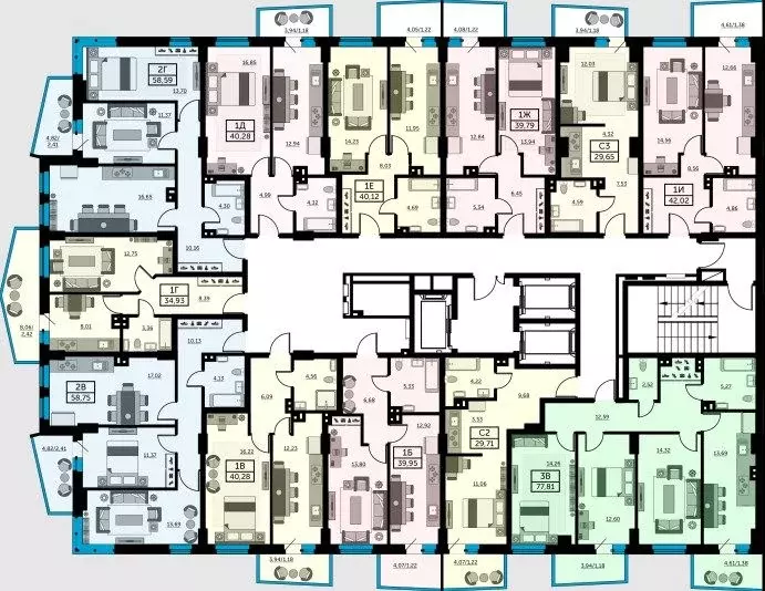 3-к кв. Ростовская область, Ростов-на-Дону ул. Ларина, 45с11 (77.18 м) - Фото 2