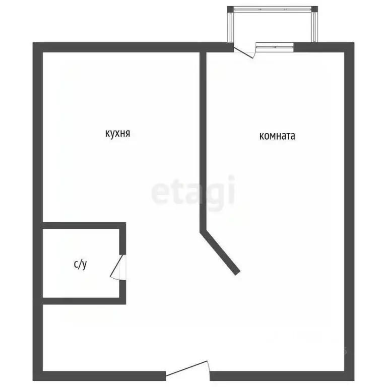 1-к кв. Челябинская область, Кыштым ул. Горелова, 2 (30.7 м) - Фото 0