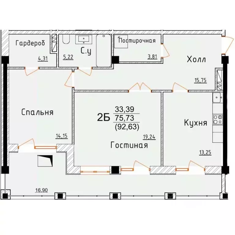 2-к кв. Дагестан, Дербент ул. Графа Воронцова, 80 (92.63 м) - Фото 0