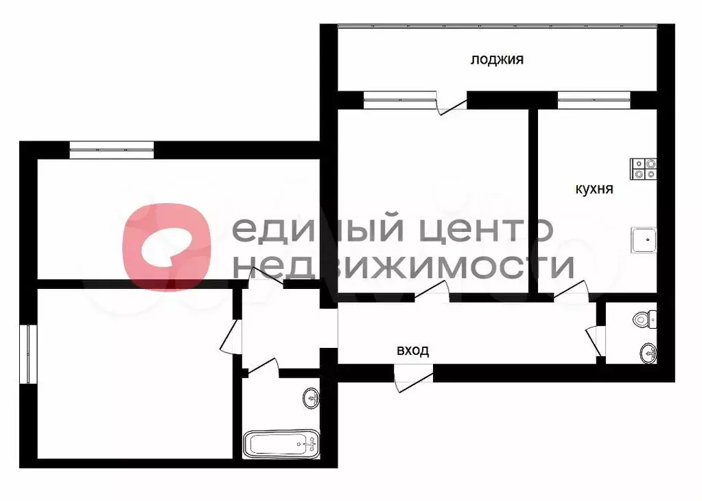 3-к. квартира, 79,5 м, 3/9 эт. - Фото 0