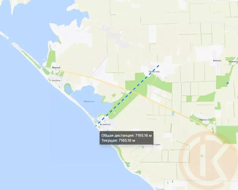 Участок в Крым, Сакский район, Штормовское с/пос, с. Приветное  (6.0 ... - Фото 1