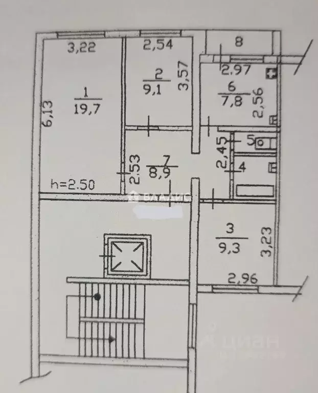 3-к кв. Пензенская область, Пенза просп. Строителей, 25 (58.8 м) - Фото 2