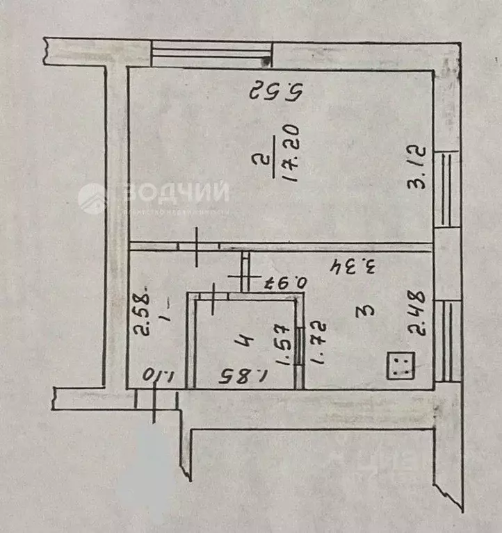 1-к кв. Чувашия, Чебоксары Хевешская ул., 7 (30.5 м) - Фото 1