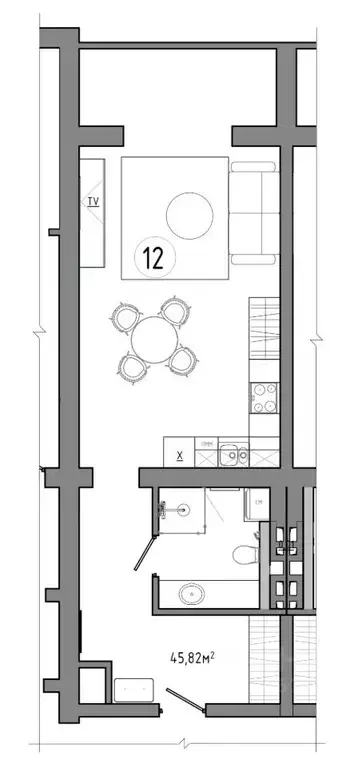 1-к кв. Калининградская область, Светлогорск Олимпийский бул., 3 (44.7 ... - Фото 0