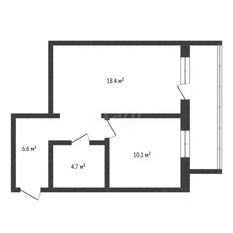 1-к кв. Нижегородская область, Нижний Новгород ул. Александра Хохлова, ... - Фото 2