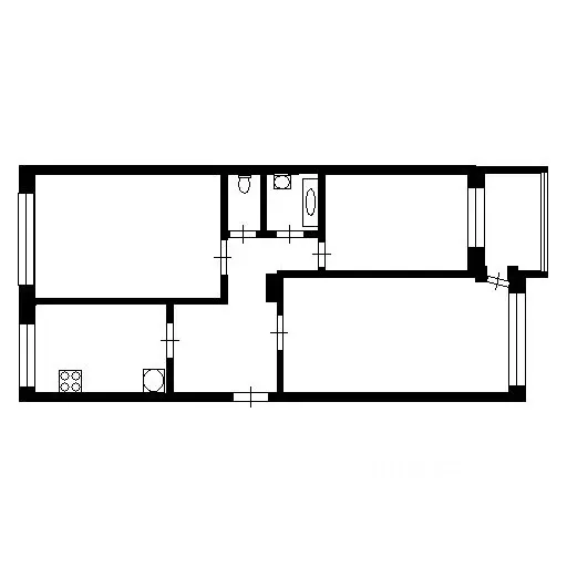 3-к кв. красноярский край, красноярск ул. борисевича, 1 (67.6 м) - Фото 1